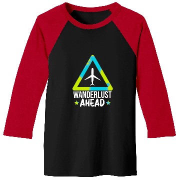 Discover Artistic Wanderlust Ahead Illustration Baseball Tees