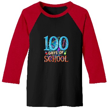 Discover 100 Days of School Art Class Art Teacher or Student Baseball Tees
