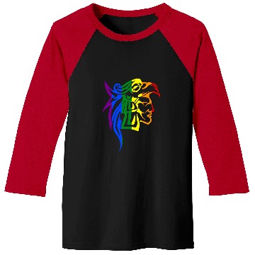 Discover Hispanic LGBTQ Pride Aztec Eagle Warrior Baseball Tees