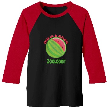 Discover One in a Melon Zoologist Watermelon Retirement Baseball Tees