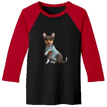 Discover Dog Rat Terrier I Love Mom Tattoo Dog Funny Mothers Day Baseball Tees
