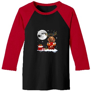 Discover Dog Vizsla Chimney Ugly Christmas Lights xmass Pajamas Baseball Tees