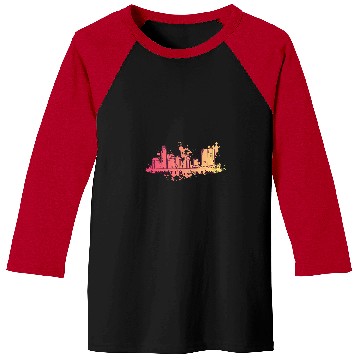 Discover Austin Texas Skyline City Design Baseball Tees