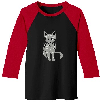 Discover Cat Pet Art Unisex Baseball Tees