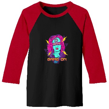 Discover Game On Egirl Video Computer Game Player Gamer Streamer 699 Baseball Tees