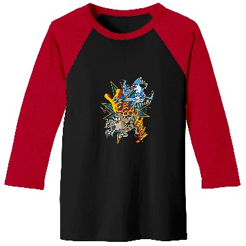 Discover Regular Show Yeeaahhhu Karate Kick Baseball Tees