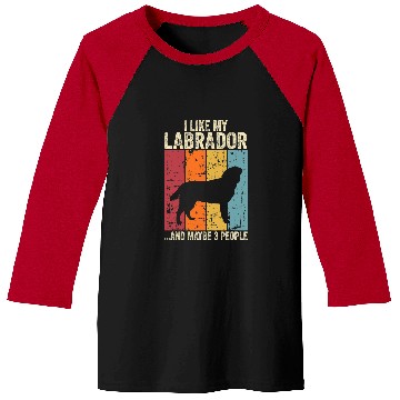 Discover Labrador Lab Dog Labrador and maybe 3 people dogs Baseball Tees