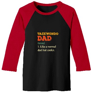 Discover Black Belt Martial Arts Taekwondo Dad Fathers Day Gift Baseball Tees