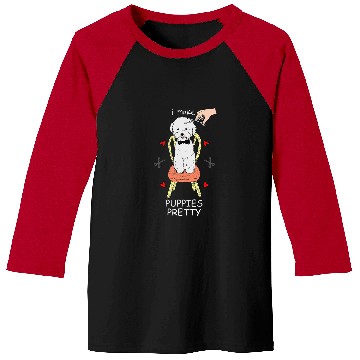 Discover Funny Dog Groomer Gift Art Baseball Tees