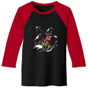 Discover Skiing Ski skiing mountains snow with Germany flag Baseball Tees