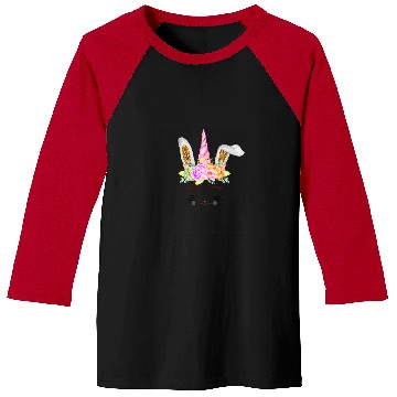 Discover Funny Easter Bunny Rabbit Unicorn Baseball Tees