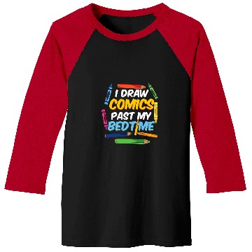 Discover Reading Book I Draw Comics I Manga Illustrator Comic Book Cartoonist Reader Baseball Tees