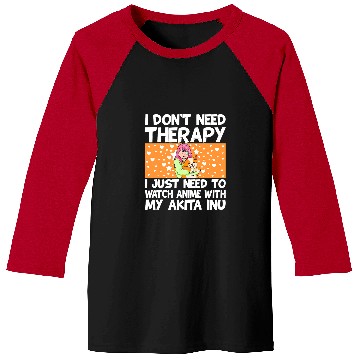 Discover Dog Akita Anime Art for Teen Girls Akita Inu Dog Merch Anime Lovers 3 Baseball Tees