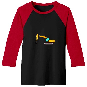 Discover Excavator Construction Vehicle Baseball Tees