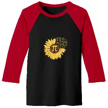 Discover Pi Day Sunflower 314 Pi Number Symbol Math Science Baseball Tees