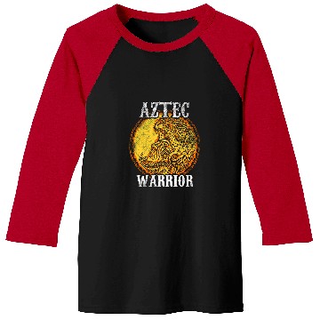 Discover Aztec Warrior King Mexican Native Art Mayans 20 Baseball Tees