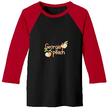 Discover Georgia Peach cute peaches art fun peachy Baseball Tees