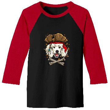 Discover Poodles Pirate Jolly Roger Flag Crossbones Pet Dog Lover Poodle dog Baseball Tees