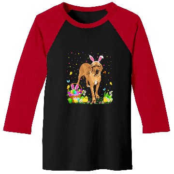 Discover Dog Great Dane Easter Egg Hunting Great Dane Easter Sunday Baseball Tees