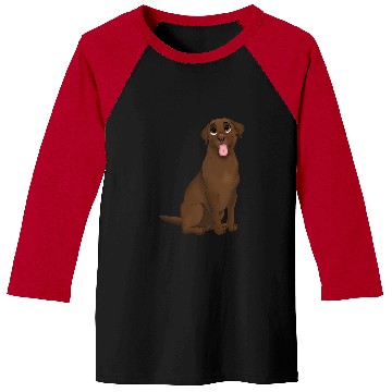 Discover Labrador Lab Dog Chocolate Labrador Retriever Dog Baseball Tees