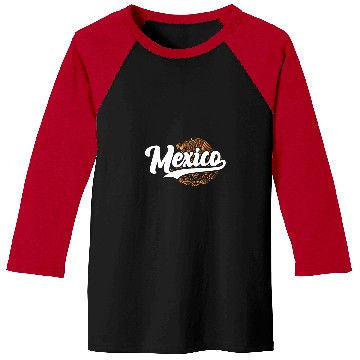 Discover Mexico Mexican gold eagle illustration design Baseball Tees