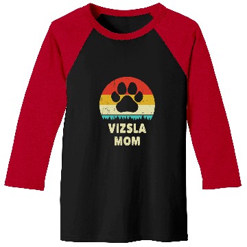 Discover Dog Vizsla Mom vintages Dog Gift For Women Funny Dog Lover Baseball Tees