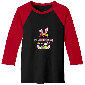 Discover Phlebotomist Squad Costume Bunny Sunglasses Easter Eggs Hunt Baseball Tees