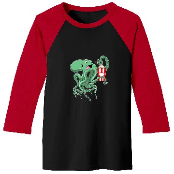 Discover Octopuss Lover Popcorn Baseball Tees