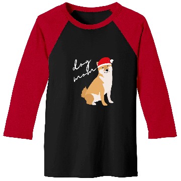 Discover Dog Shiba Inu Mom Christmas Baseball Tees