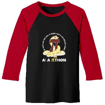 Discover Python Pithon Pi Day Math Teacher Baseball Tees
