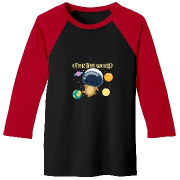 Discover Otters This World Space Planets Astronomy Astronaut Baseball Tees