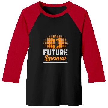 Discover Funny Future Lineman Costume Lineworker Electrical Lineman 6 Baseball Tees