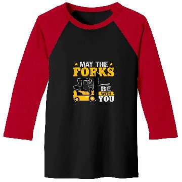 Discover Forklift Operator May The Forks Be With You Baseball Tees