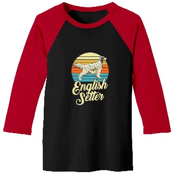 Discover Awesome English Setter 1970s vintages Retro Baseball Tees