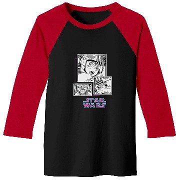 Discover Star Wars Manga Luke Skywalker Xwing Pilot Comic Panels Baseball Tees