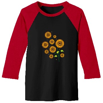 Discover Florist Hippie Flower Gardener vintages Yellow Sunflower Baseball Tees