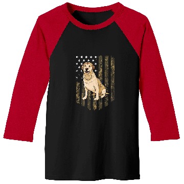 Discover Labrador Lab Dog Camouflage Baseball Tees