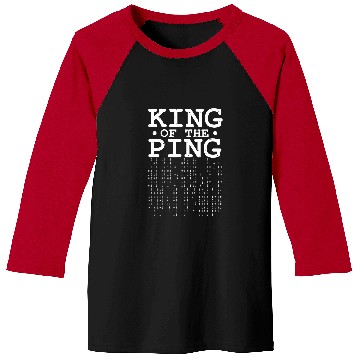 Discover Network Admin King Of The Ping Sysadmin IT Programmer Baseball Tees