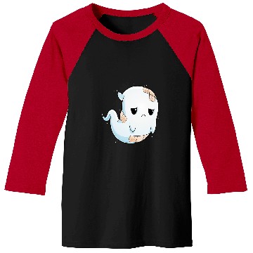 Discover Sad ghosts Halloween Costume Unhappy ghosts Boo Boo Crew Baseball Tees