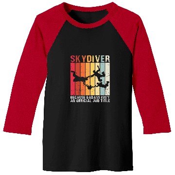 Discover Skydiving Gift vintages Skydiving Retro Parachuting Skydiver Baseball Tees