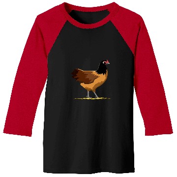 Discover Chicken chickens illustration farmer Baseball Tees