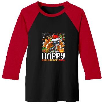 Discover panthers Gift Halloween Christmas Happy Hallothanksmas Baseball Tees