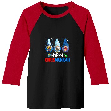 Discover Happy Chrismukkah Gnomes Merry Christmas And Happy Hanukkah193 Baseball Tees