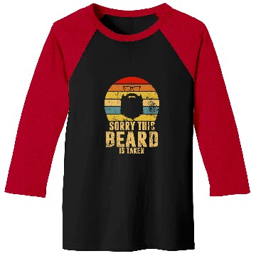 Discover Sorry This Beard Is Taken Retro Valentines Day Idea for Him Baseball Tees