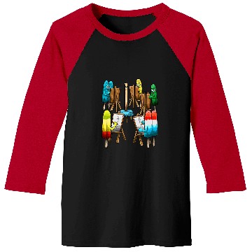 Discover Fun Popsicle Act Sketch Drawing School Art Class for Artists Baseball Tees