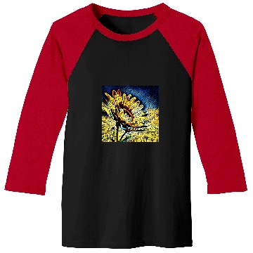 Discover Sunflower Abstract Art Retro Sun Flower Baseball Tees