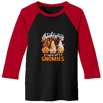 Discover Pumpkin Gnomes Fall Autumn Cute Thanksgiving 184 Baseball Tees