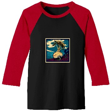 Discover Surrealism Japanese Painting Turnip Baseball Tees
