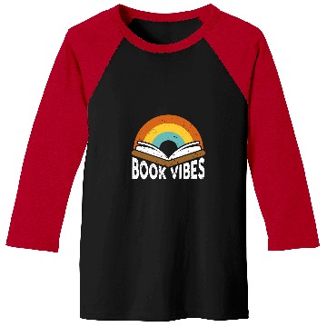 Discover Reading Book Vibes bookworm writer Reader Baseball Tees