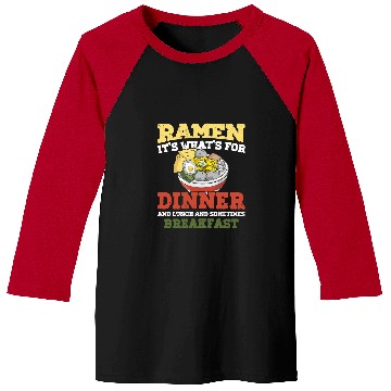 Discover Ramen Its Whats For Dinner Lunch Breakfast Noodle Love Pho Baseball Tees